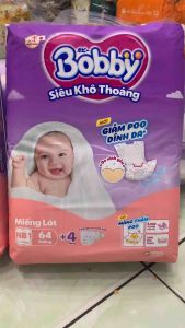 Miếng Lót Bobby Cho Bé Sơ Sinh | Tã lót NB1*64 Miếng cho trẻ sơ sinh dưới 5kg | Tã Bobby Sơ sinh