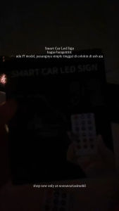 Smart Car Led Sign Lampu Variasi kekinian tempel kaca mobil bus running 17 mode usb