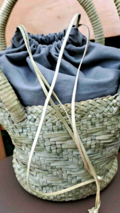 Hàng Si túi xách tay da đan