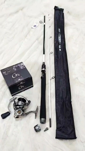 FREE SENAR Set Joran Spinning Carbon Solid Utecate Frost 165 180 + Reel Go-Strike GTR 800 800hg