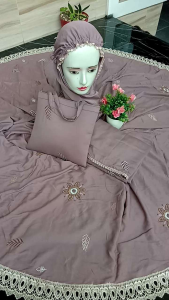 MUKENA DEWASA PUTUSAN BAHAN RAYON TWILL PLUS TAS CANTIK