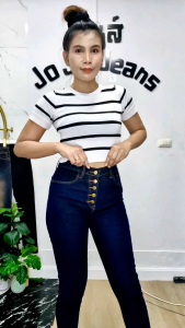 กางเกงยีน สีมิดไนท์  มีไซส์ S-42 นิ้ว ยีนสีมิดไน กระดุม ยีนส์สาวอวบ เสื้อผ้าไซส์ใหญ่ ทรงเดฟ กางเกงยีนส์ผู้หญิง ขายาว ยีนเดฟ