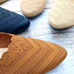 Fairooz - Sepatu Wanita Flat Shoes Rajut Import NEW MOTIF RJ11