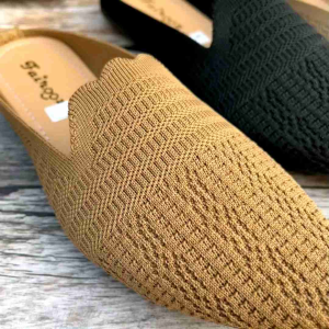 Fairooz - Sandal Casual Wanita Selop Flat Shoes Rajut Import NEW MOTIF SF15