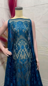 kain brukat -semi francis Saint lorraine lace metalic