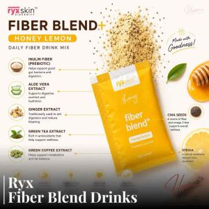 RyxSkin Fiber Blend+ Drink Mix 20g | 1 pc Sachet | Honey Lemon Lychee Green & Black Coffee | Refreshing Juice Drinks