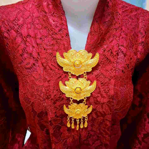 Bros Kebaya Kutubaru Perak Bakar Jurai 7 Pin Aksesoris Pengantin Baju Wisuda