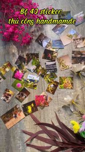 [Bộ 40 ảnh Sticker] trang trí album làm thiệp sổ tay handmade. Style cuộc sống & hoài niệm. Chất giấy đẹp vintage