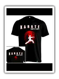 Kaos Karate Martial arts YL-157 Baju beladiri latar yin yang