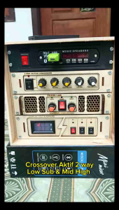 Crossover Aktif 2 Way Low Sub dan Mid High kontrol pemisah suara krosofer aktif