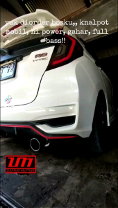Knalpot Racing HKS Fire Hi Power Ngebass untuk Agya Ayla Jazz Brio Vios Avanza Xenia dll