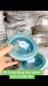 Bộ 10 hộp đựng thực phẩm inox đựng cơm có nắp đậy chống tràn hộp đựng canh tiện lợi - gia dụng Nari