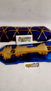 Tameng Knalpot Detak Jantung Pelangi Xxx & Blue Xxx Twotone Thailand /Cover Pelindung Knalpot Twotone Pnp Matic Honda  Beat / Vario / Scopy / Genio/ Spacy