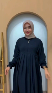 Nikita Dress Chibi Cringkle - Gamis Nikita Cringkle Wanita