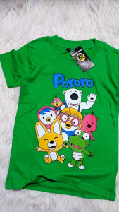 Kaos Anak Pororo Little Penguin Katun Premium 1-10 Tahun
