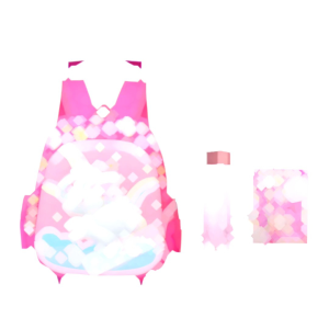 Tas Ransel Troli Anak Perempuan PAUD TK Motif Unicorn Pelangi Free Gift Botol Minum & Paket Pensil