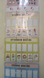 Kids Daily Routine Hanging Chart