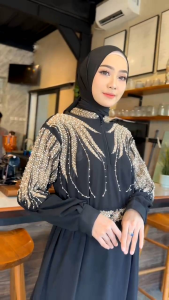 gamis Payet mewah Riska mode