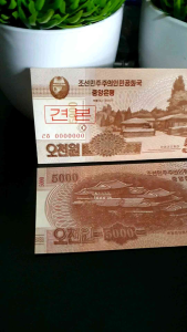 Koleksi Uang Asing KORUT SPECIMEN 5000 Won 2013