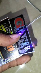 (30 PCS) STIKER SOUND MINIATUR BAHAN HOLOGRAM(MENYALA)