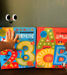 【SG Stock】My Awesome Alphabet book ABC/ number 1-10 dinosaur book  activity board book
