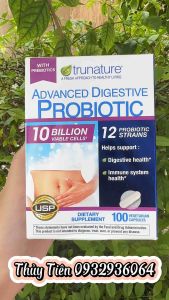 Viên uống hỗ trợ tiêu hoá Probiotic Trunature 100 viên