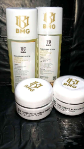 4 PCS BMG LOTION PEMUTIH BADAN  2 lotion night 2 whitening night cream Pemutih badan