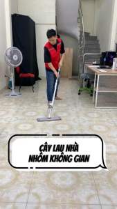 Cây Lau Nhà Tự Vắt OKwife HD-7020 Chổi Lau Nhà Tự Vắt Thông Minh Xoay 360 Độ 2 Miếng Lau