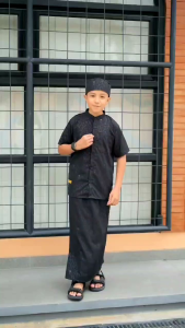 Payyo Kidswear Sarkoci Setelan Sarung Koko Peci Anak Sarkoci 3in1