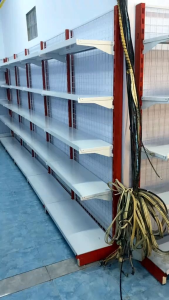 Rak Toko Supermarket Minimarket Gondola Termurah Single 1 Sisi (4 Set)