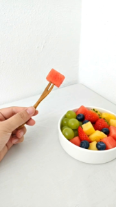 JT314. Teak Wood Wooden Fork/ Dessert Fork/ Appetizer Fork/ Fruit Fork/ Mini Cake Fork