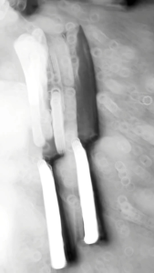 Pisau daging baja per/ Pisau cacah/ Pisau pemotong ranting dan bambu