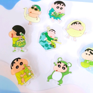 Sinchan Kerongsang Hiasan Beg Topi 蜡笔小新亚克力胸针diy书包背包帽子笔盒服饰挂件可爱卡通别针徽章礼物 Kids Brooch Badge Pin Deco School Pencil Bag Hadiah Budak XZ101