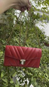 Túi 2hand đeo vai đeo chéo da bê trần trám classic cực mới nhà MCMMC ảu của Đức có code thẻ -T890