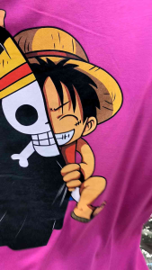 Atasan Kaos Oblong Spoon Pink Anime