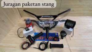Paket Stang Trail Monster Plat Hitam & Suku Cadang Motor Trail