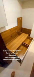 Helper room storage bed frame customize singapore/helper bed/store room/unity/bomb shelter