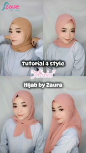 Alisha Daily Hijab Zaura Ceruty Segitiga Instan