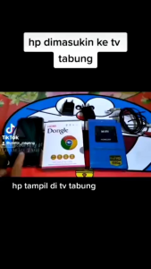 Paket Lengkap HP ke TV Tabung HDMI2AV