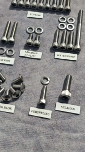 Baut L Set Mesin Ninja 150 RR ZX Stainless 304