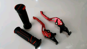HANDLE REM PAKET HANDGRIP HANDFAT VARIASI MOTOR MX KING 150/AEROX 155/GRAND FILANO/LEXI/FREEGO