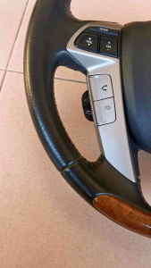 *USED* HONDA ACCORD TAO CP3 WOODEN STEERING WHEEL WITH CLOCK SPRING