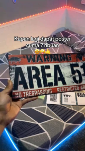 Hiasan dinding kamar aesthetic Poster dinding rambu vintage no smoking area free wifi Pajangan Walldecor