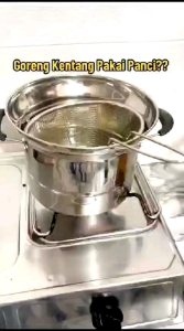 Panci Kentang 3 in 1 Serba Guna Goreng Kukus Rebus