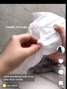 Mainan anak DIY flowers brick light dome balok susun bunga lampu