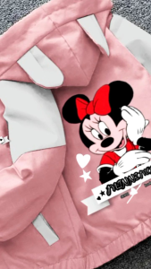 Jaket Anak Terbaru Kombinasi Waterproof Premium Cocok Buat Pecinta Anak Agar Lebih Kece dan Rapi Bergambar Minnimouss Lucu