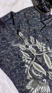 RAJENDRA kemeja batik pria slimfit lengan panjang