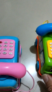 mainan bus die-cast telepon musik YD6 /mainan mobil anak