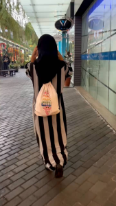 Gamis kaos salur premium jumbo model batwing ld 110 120 150 terbaru busui