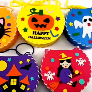 Mainan Edukasi Tas Halloween Treat or Trick Bag Flanel DIY